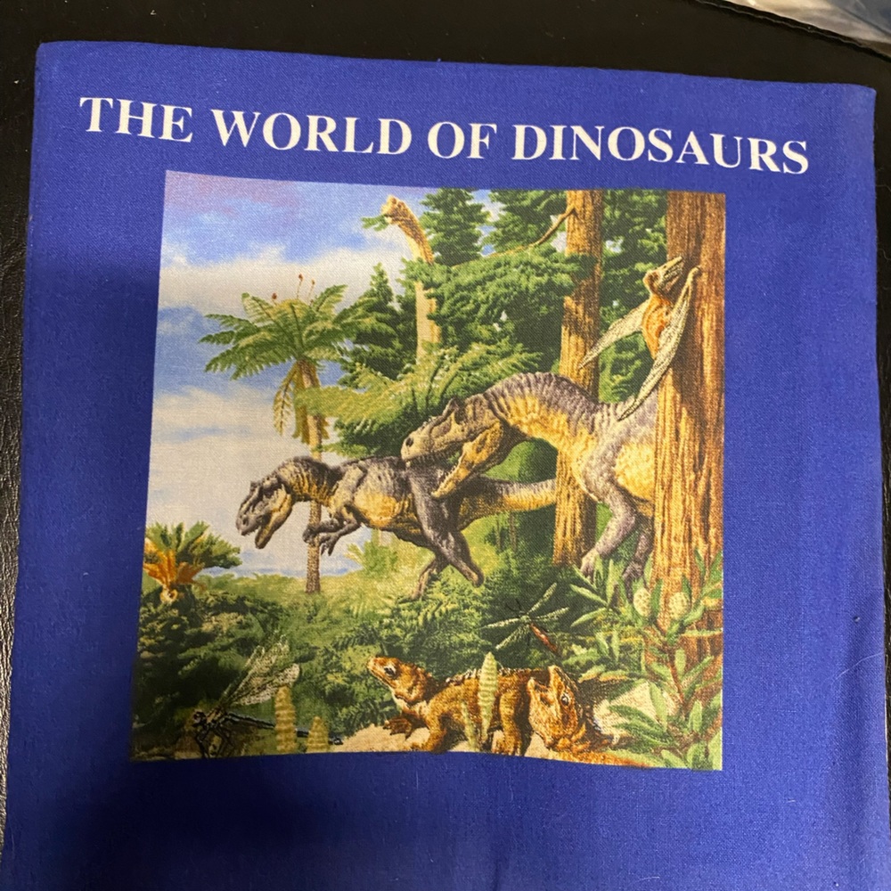 Dinosaur cloth book